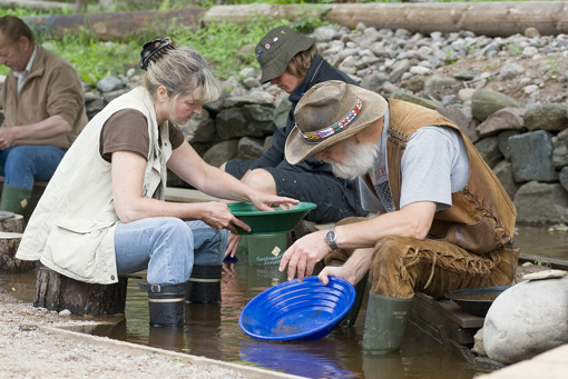 Goldwaschen in Ädelfors