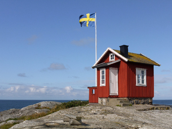 Lotsenhaus auf Insel Vrångö